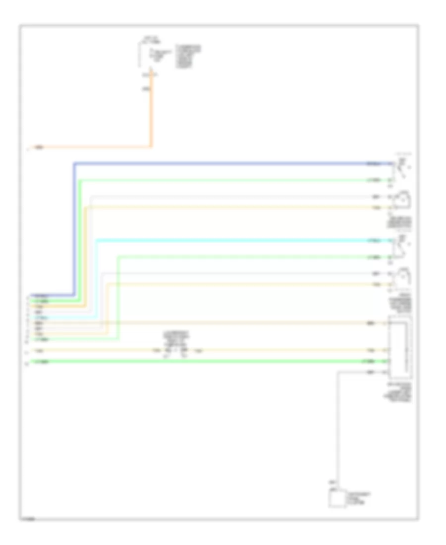 Электросхема центрального замка, Высокая конфигурация (2 из 2) для Chevrolet Silverado 2003 1500
