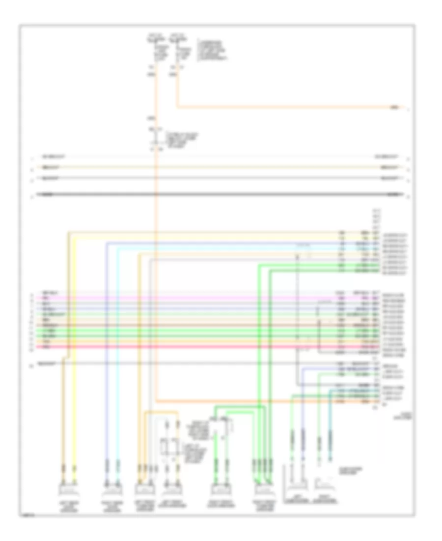 Электросхема магнитолы Средней комплектации, без Задняя часть Усаживает Аудио (2 из 3) для Chevrolet Silverado 2003 1500