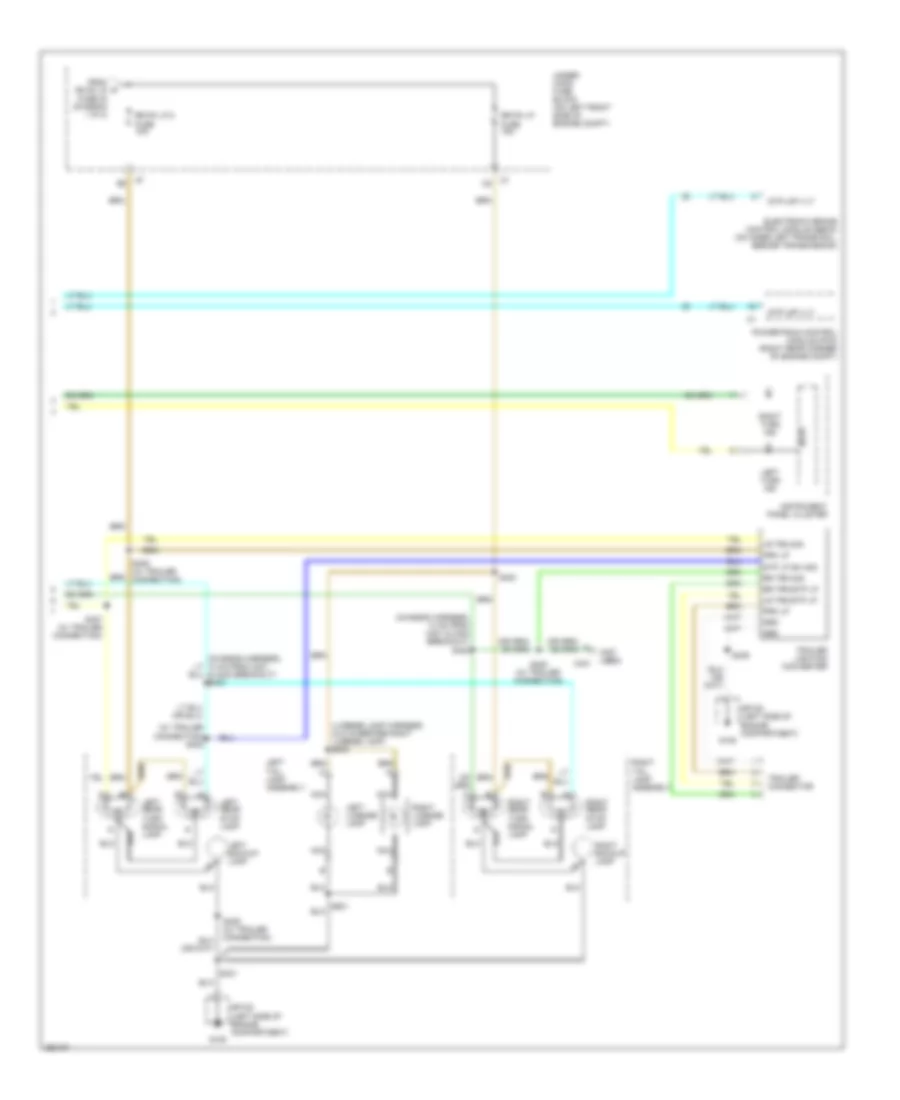 Электросхема внешнего освещения (2 из 2) для Chevrolet Colorado 2007