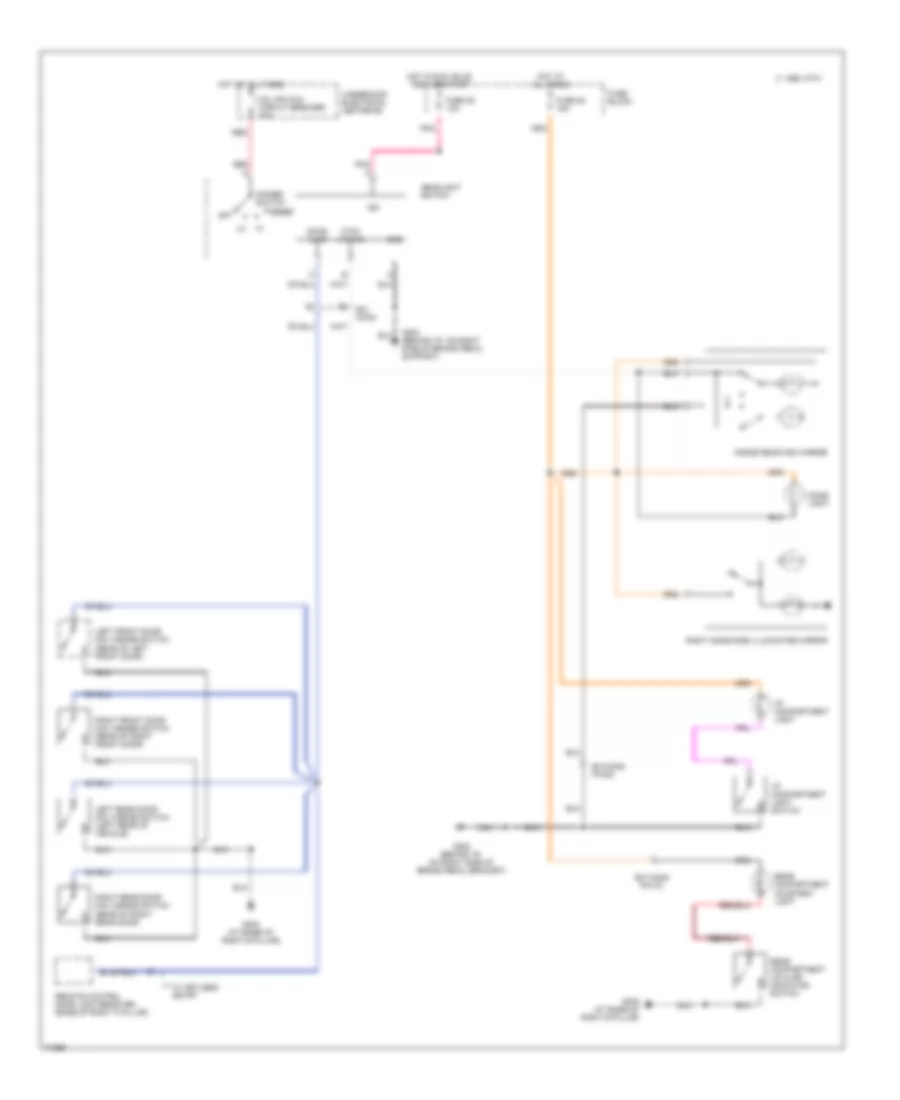 Электросхема подсветки для Chevrolet Monte Carlo Z34 1995