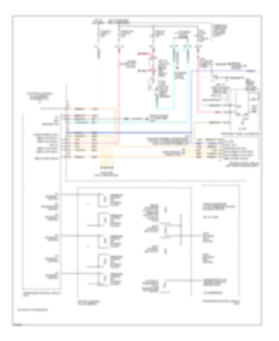 6.0L ВИН К, Электросхема автоматической коробки передач АКПП (1 из 2) для Chevrolet Suburban K2008 1500