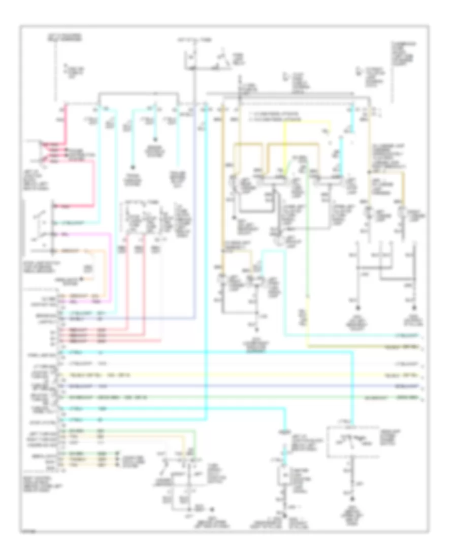 Электросхема внешнего освещения (1 из 2) для Chevrolet Suburban K2008 1500