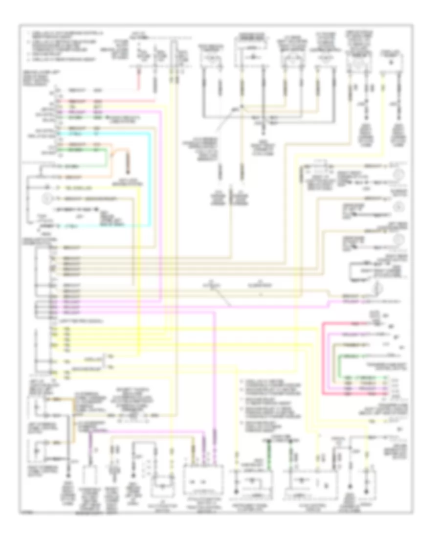 Электросхема подсветки приборов для Chevrolet Suburban K2008 1500