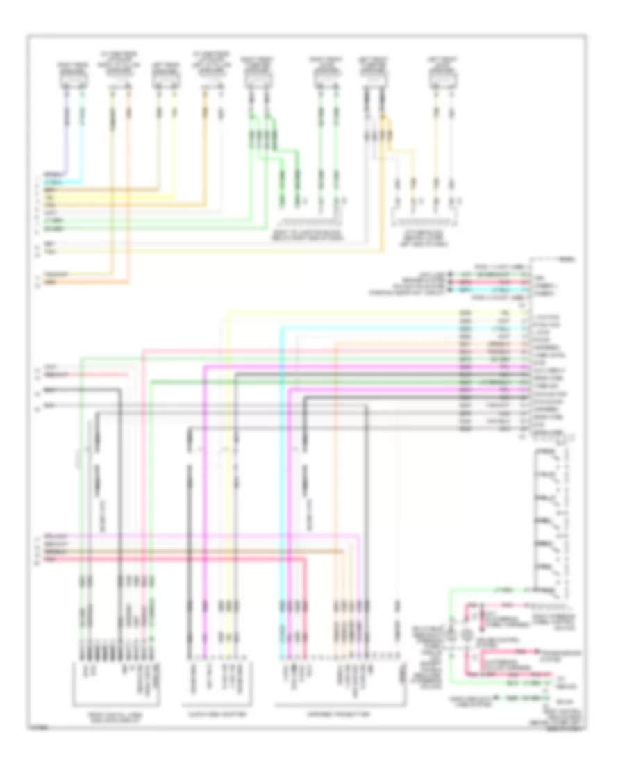 Navigation Wiring Diagram, without Y91 & withUQS (3 из 3) для Chevrolet Suburban K2008 1500