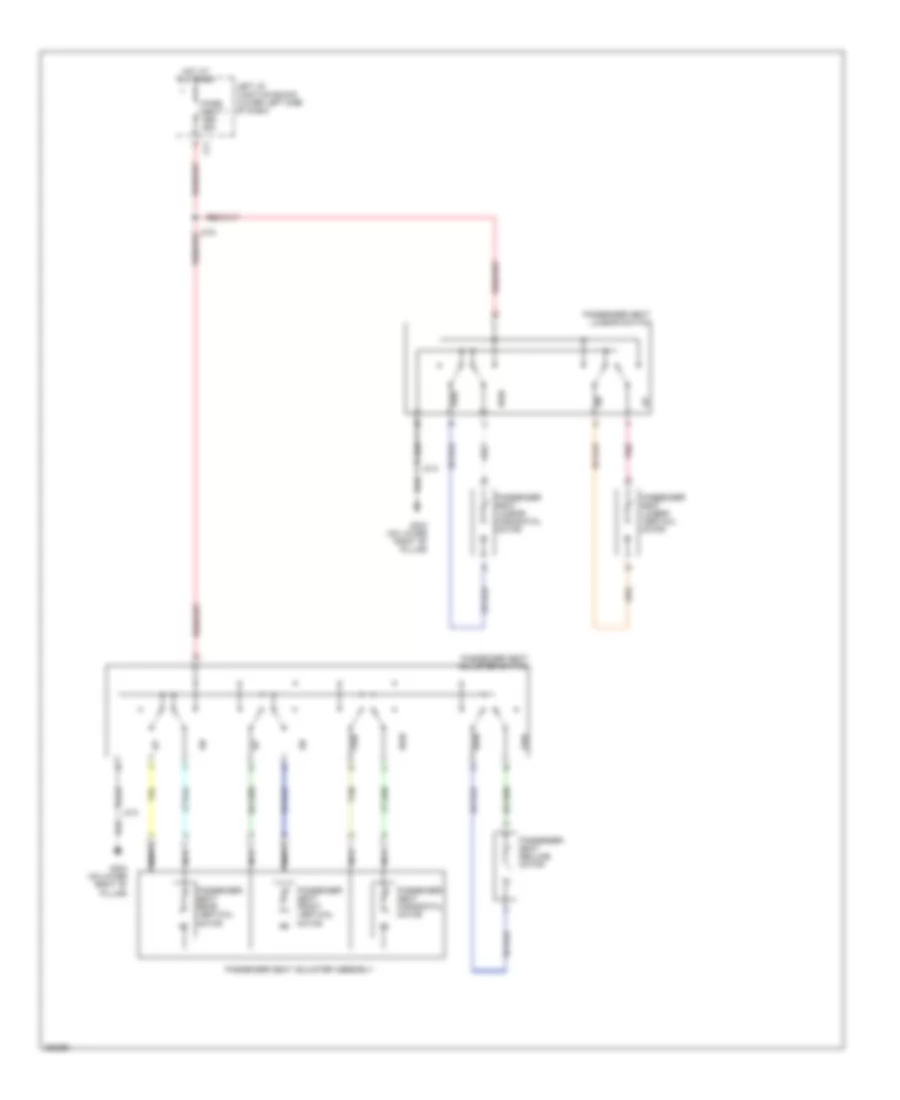 Электросхема привода пассажирского сиденья, сиденье с электроприводом с 8 путями для Chevrolet Silverado HD 2007 2500