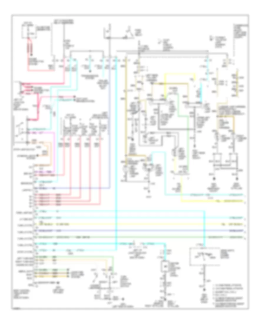 Электросхема внешнего освещения (1 из 2) для Chevrolet Suburban K2013 1500