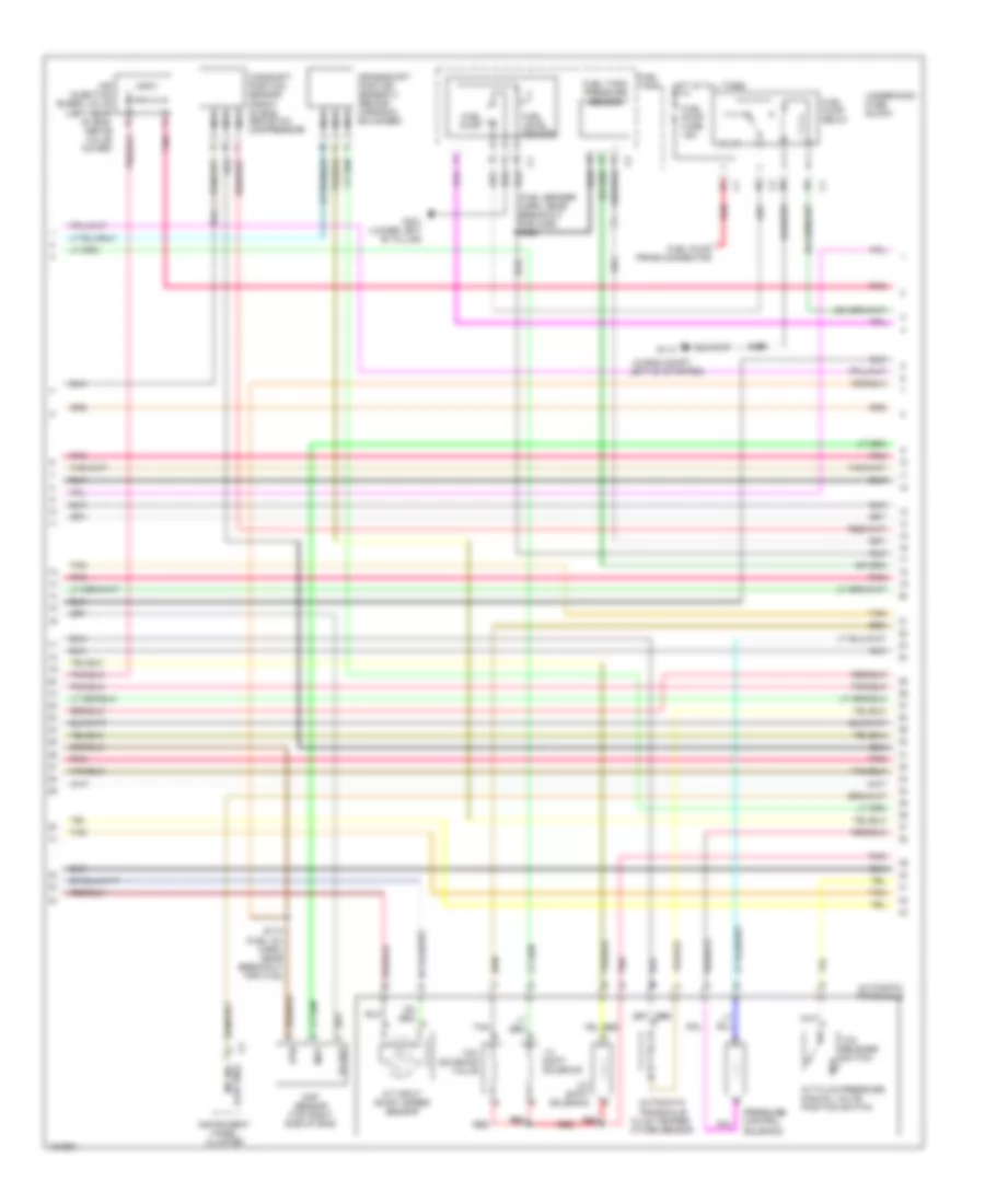 3.4L ВИН Э, Электросхема системы управления двигателем (2 из 4) для Chevrolet Venture 2004