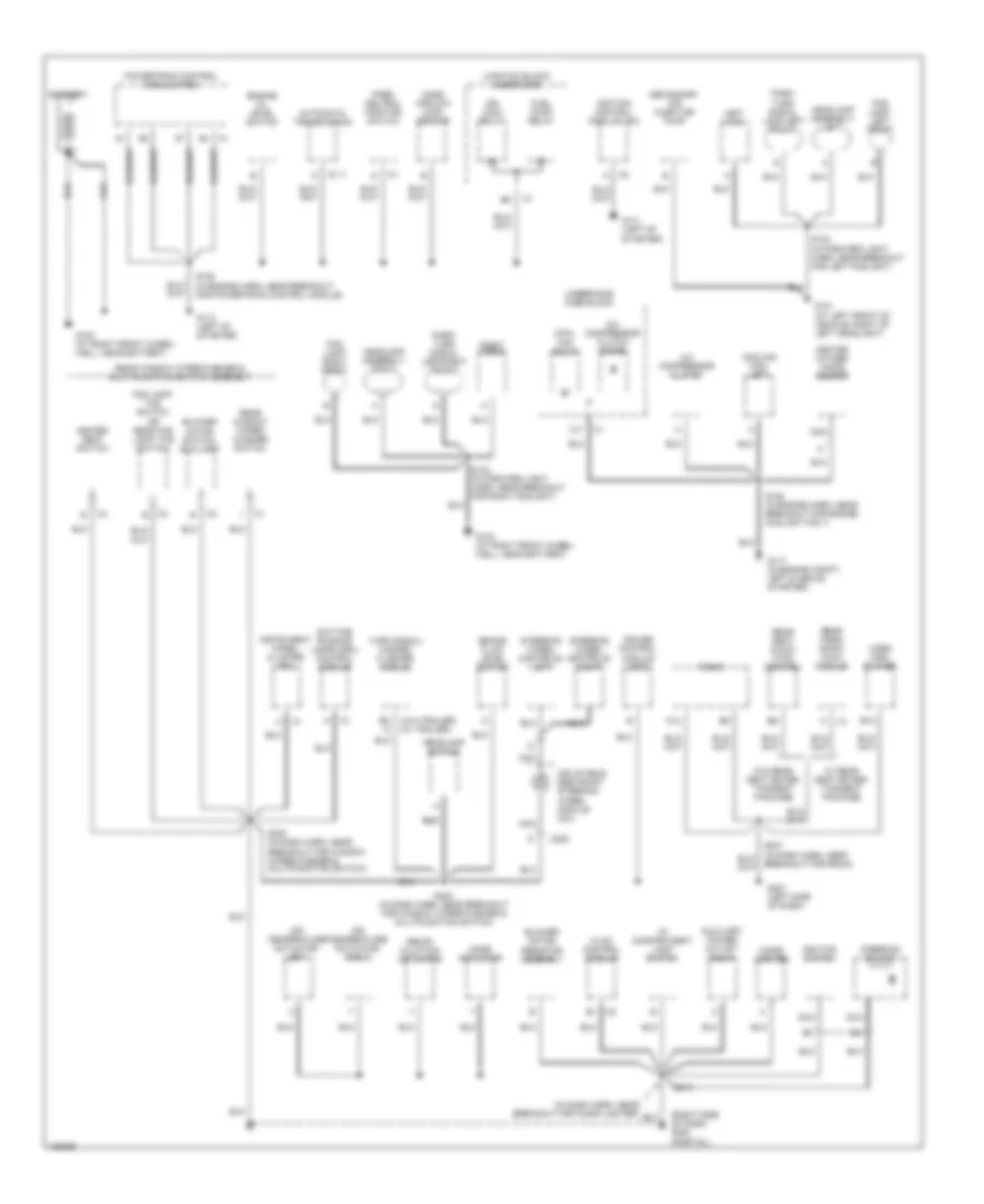 Электросхема подключение массы заземления (1 из 3) для Chevrolet Venture 2004