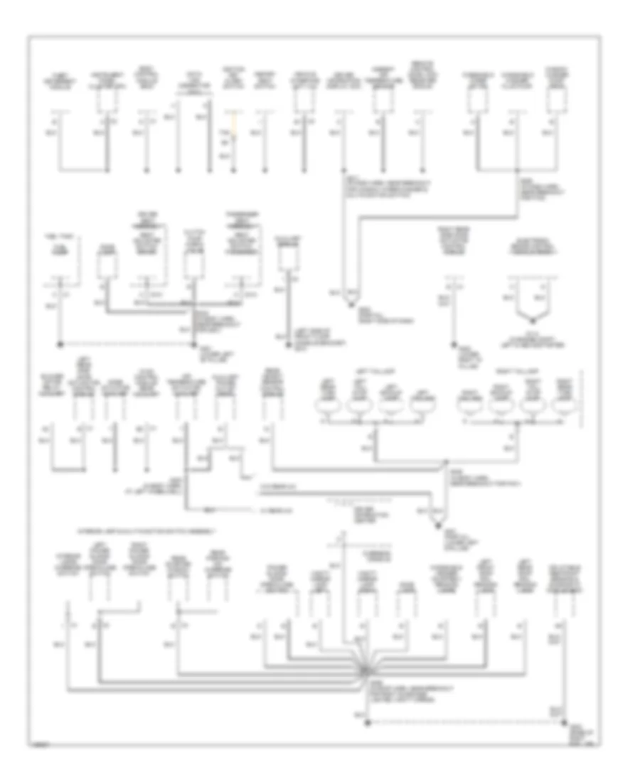 Электросхема подключение массы заземления (2 из 3) для Chevrolet Venture 2004