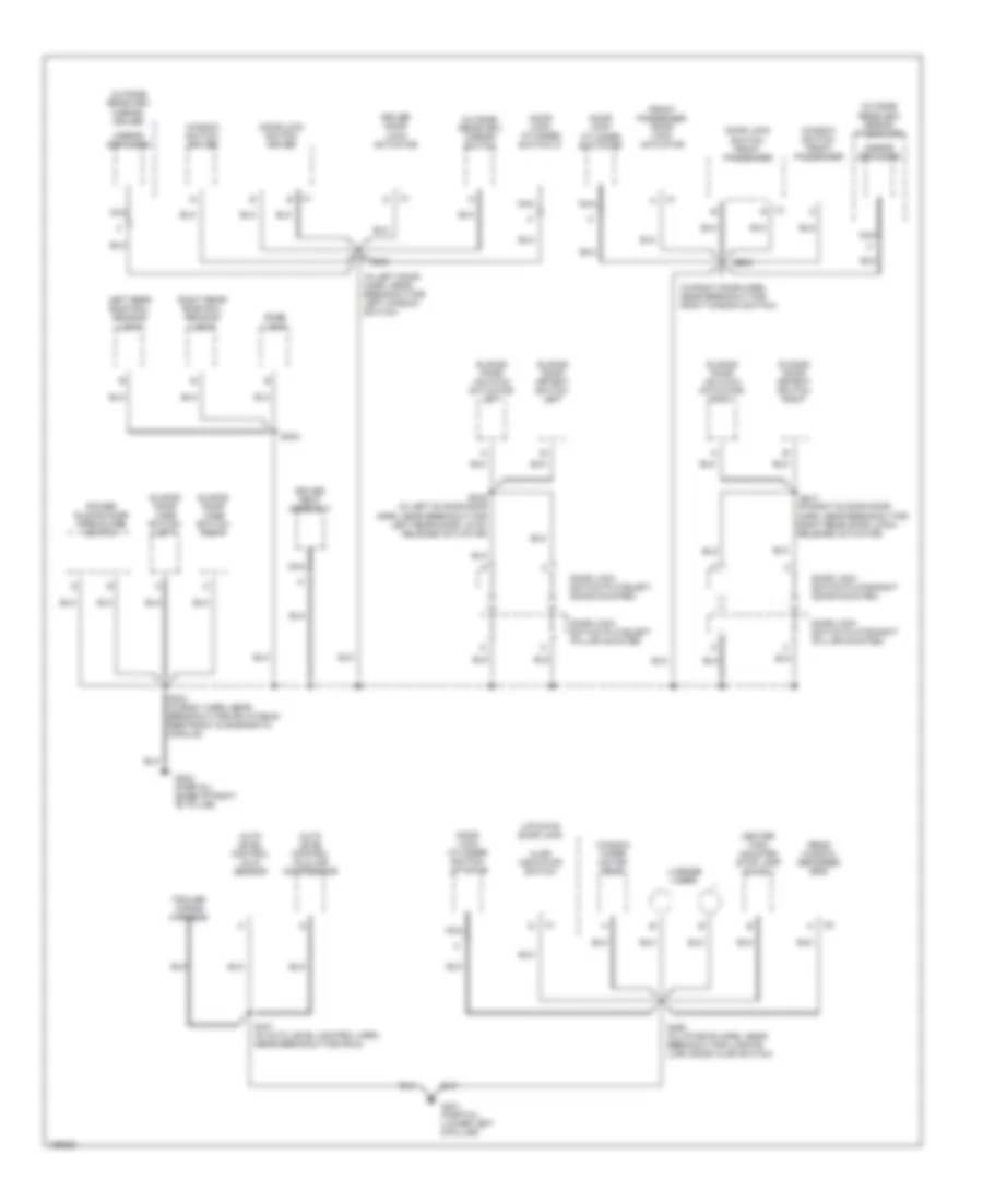 Электросхема подключение массы заземления (3 из 3) для Chevrolet Venture 2004