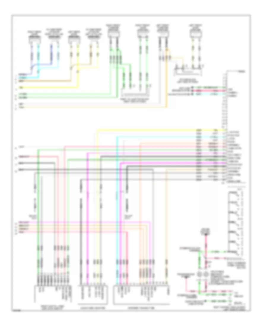 Radio Wiring Diagram, without Y91 & without UQA & without UQS (3 из 3) для Chevrolet Suburban C2009 2500
