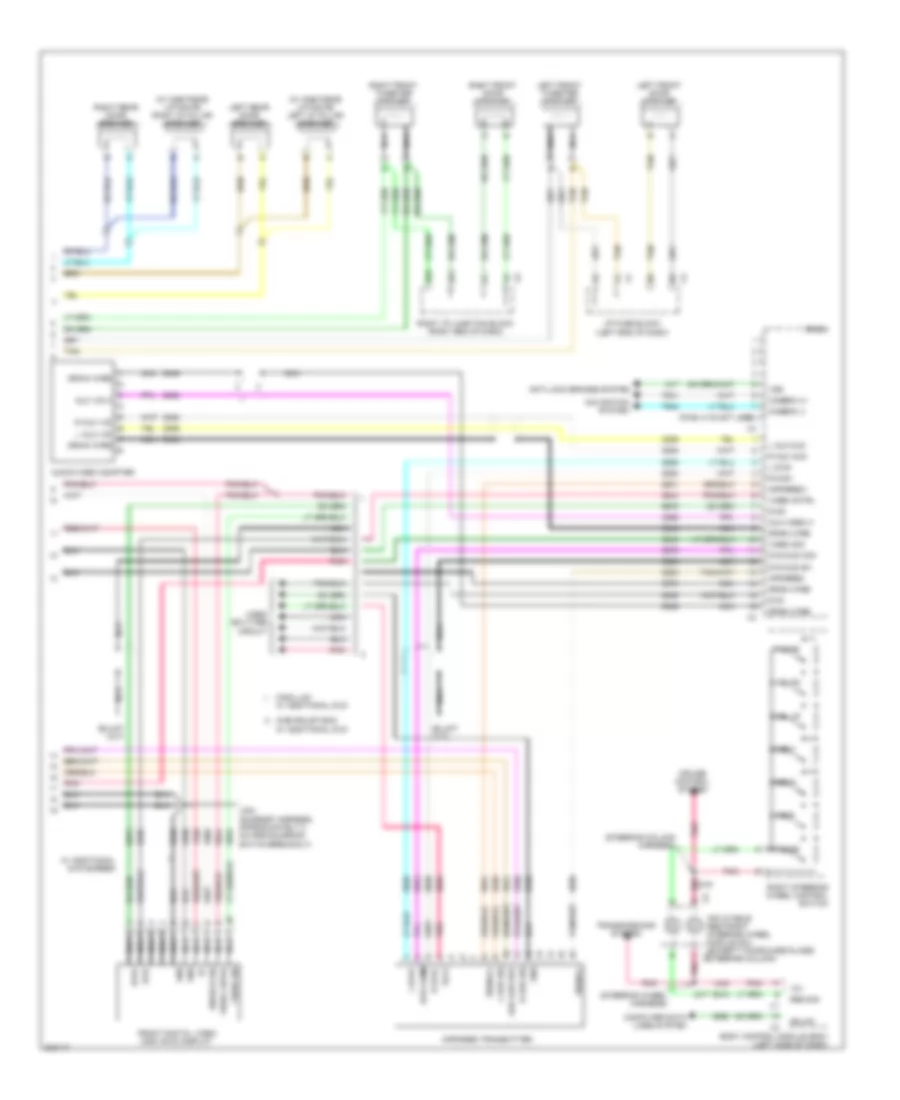 Navigation Wiring Diagram, withY91 & without UQA & without UQS (3 из 3) для Chevrolet Suburban C2009 2500