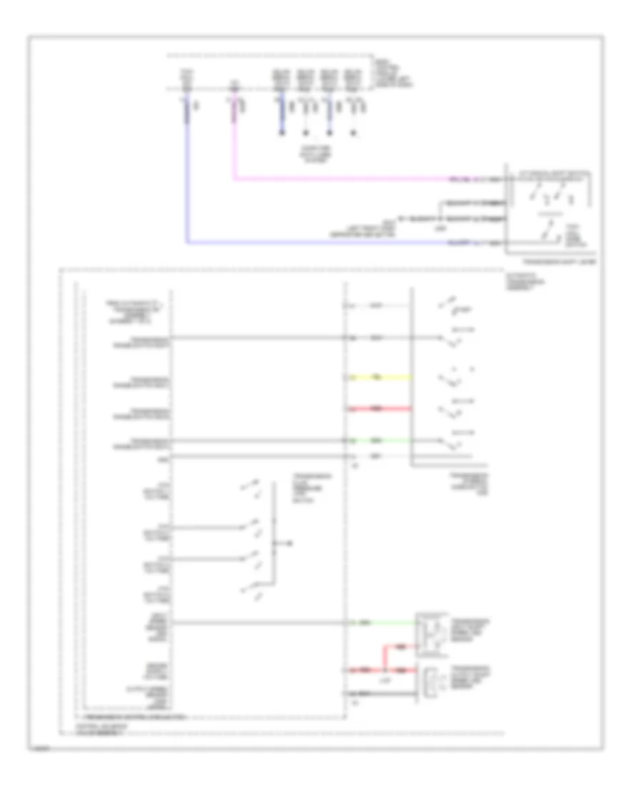 Электросхема автоматической коробки передач АКПП (2 из 2) для Chevrolet Silverado WT 2014 1500