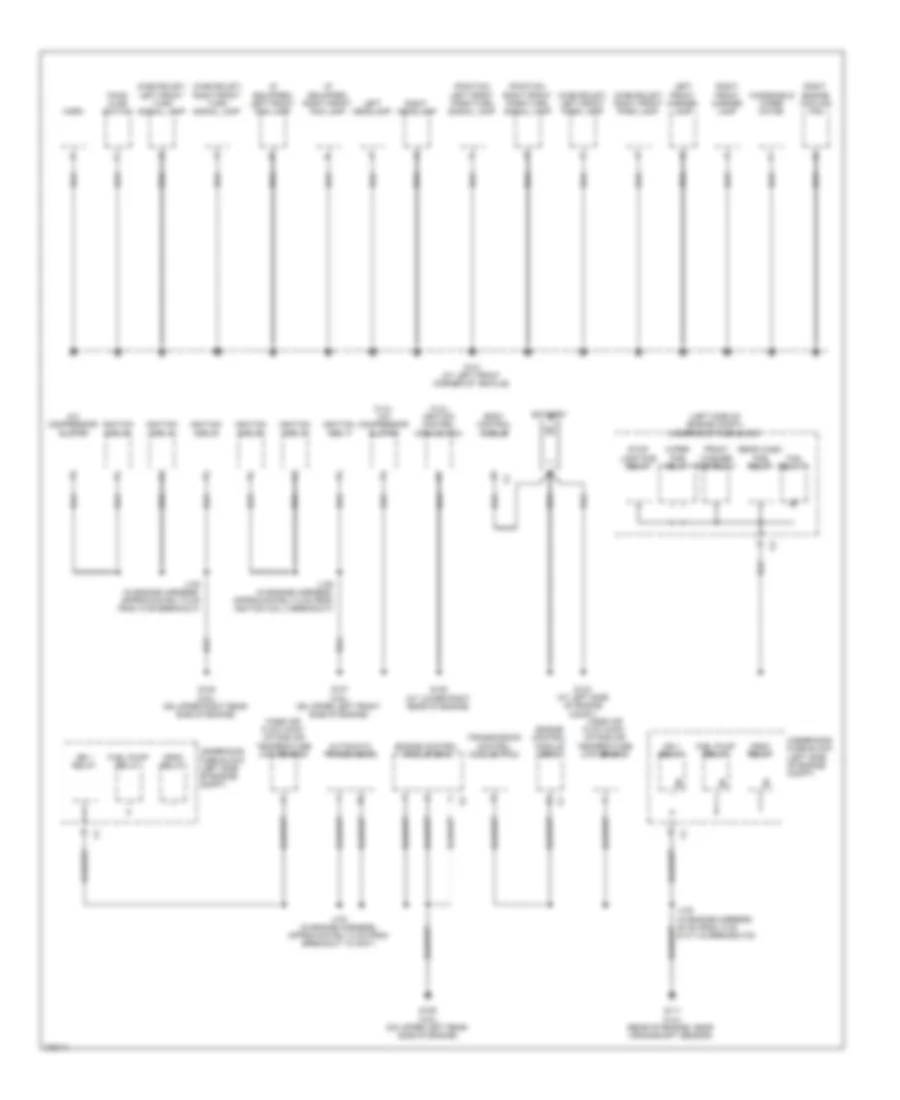 Электросхема подключение массы заземления (1 из 3) для Chevrolet Equinox LS 2008
