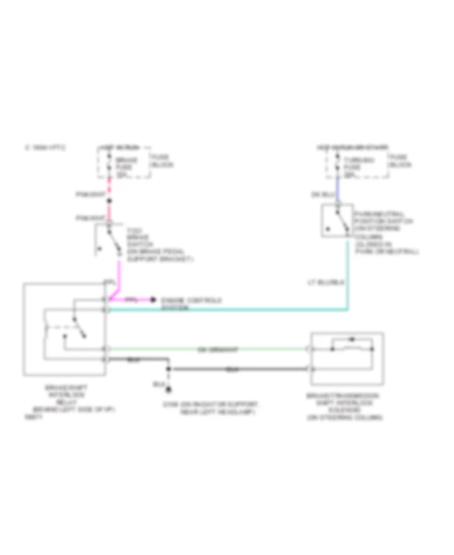 Все схемы для электропроводки Chevrolet Astro 1994 модели Wiring