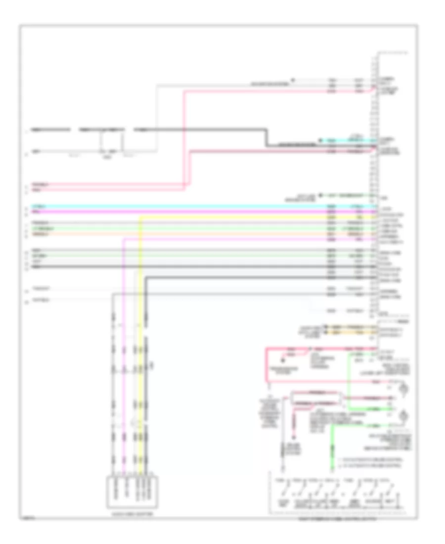 Navigation Wiring Diagram, withUYS & UQA, без Y91 (5 из 5) для Chevrolet Silverado HD WT 2014 3500