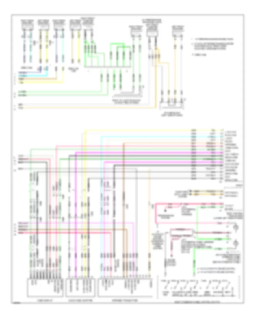 Navigation Wiring Diagram, withY91, without UYS & UQA (3 из 3) для Chevrolet Silverado HD WT 2014 3500