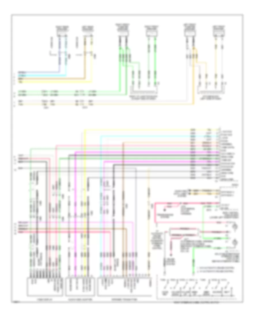 Radio Wiring Diagram, withUQA, without UYS & Y91 (3 из 3) для Chevrolet Silverado HD WT 2014 3500