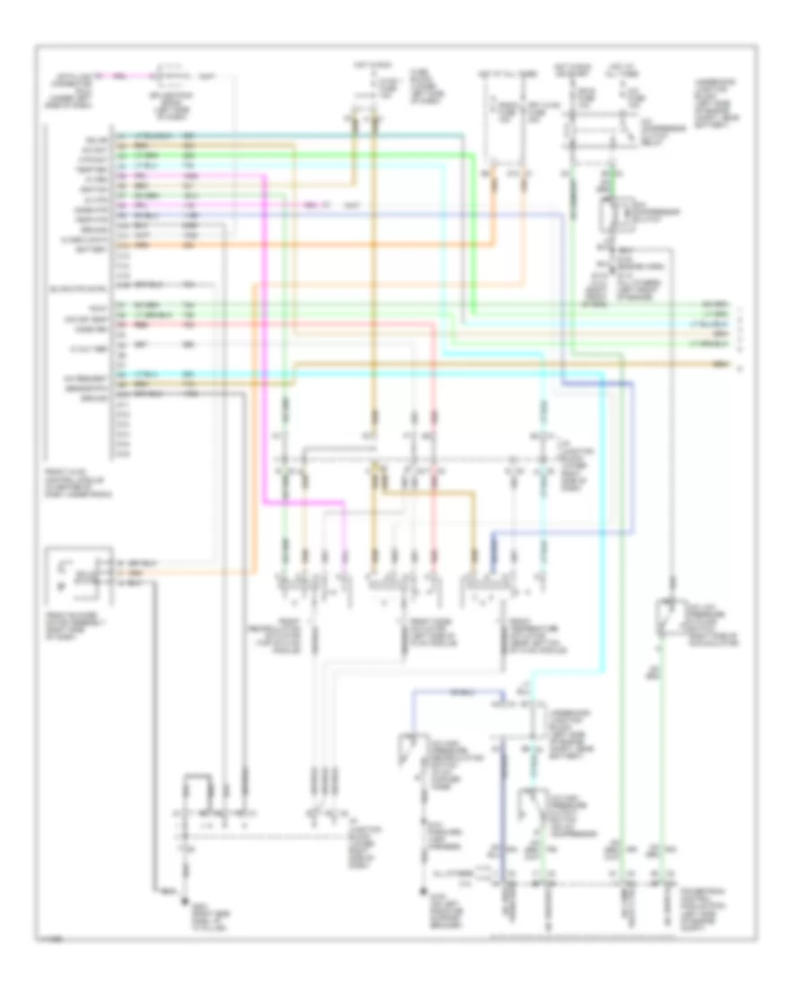 Automatic A/C Wiring Diagram, Front & Rear Счет, С Люк (1 из 2) для Chevrolet Tahoe 2001