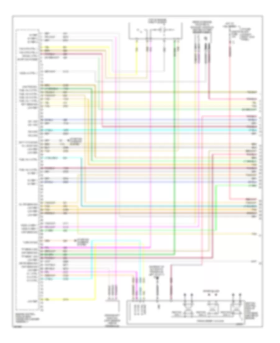 3.5L ВИН Н, Электросхема системы управления двигателем (1 из 4) для Chevrolet Impala LTZ 2007