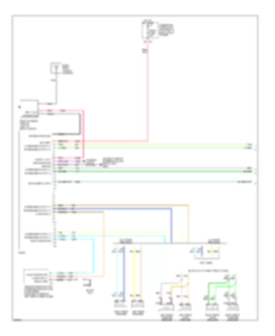 Электросхема магнитолы, полицейский выбор (1 из 2) для Chevrolet Impala LTZ 2007