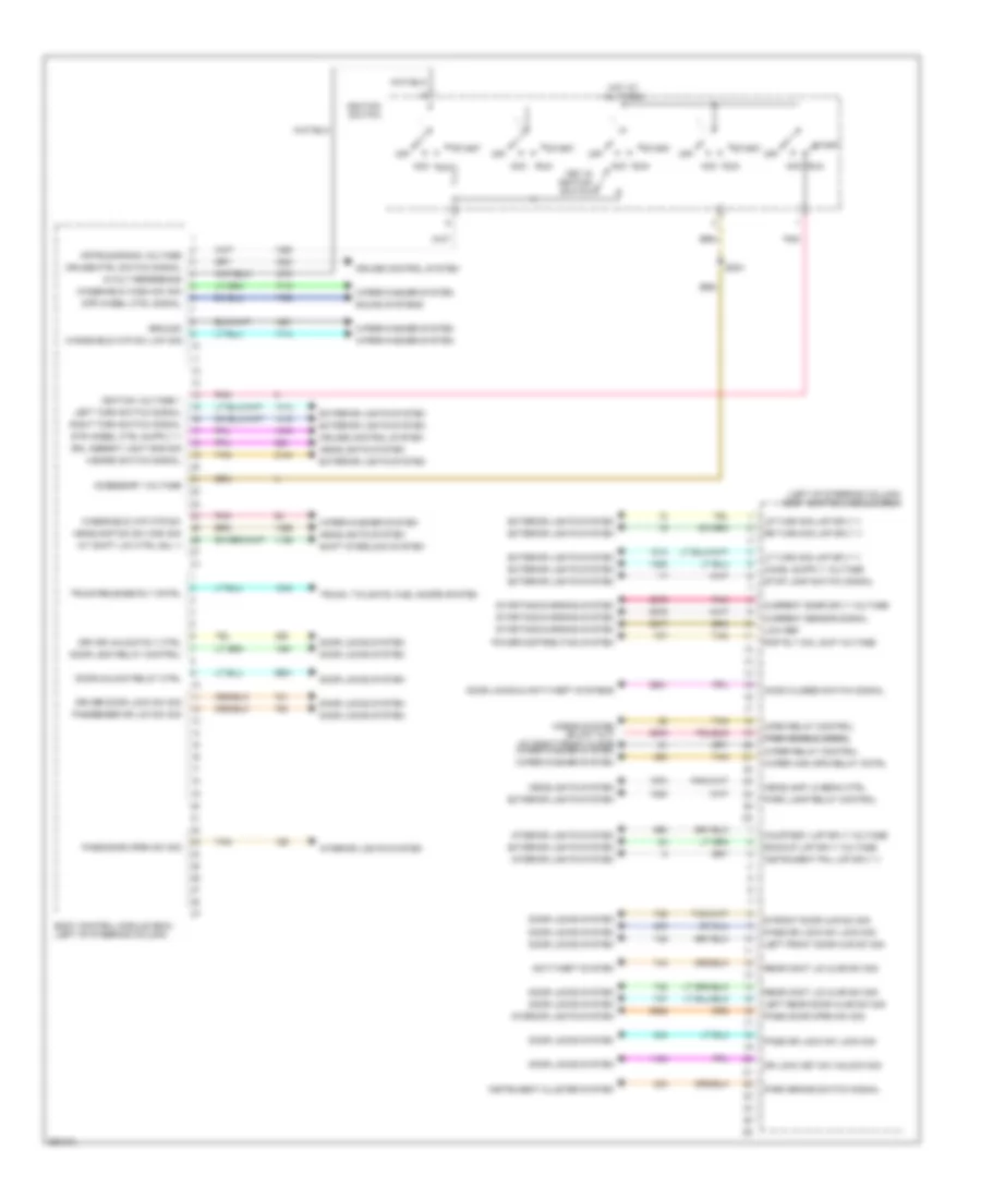 Электросхема блоков управления кузовом (1 из 2) для Chevrolet Impala SS 2007