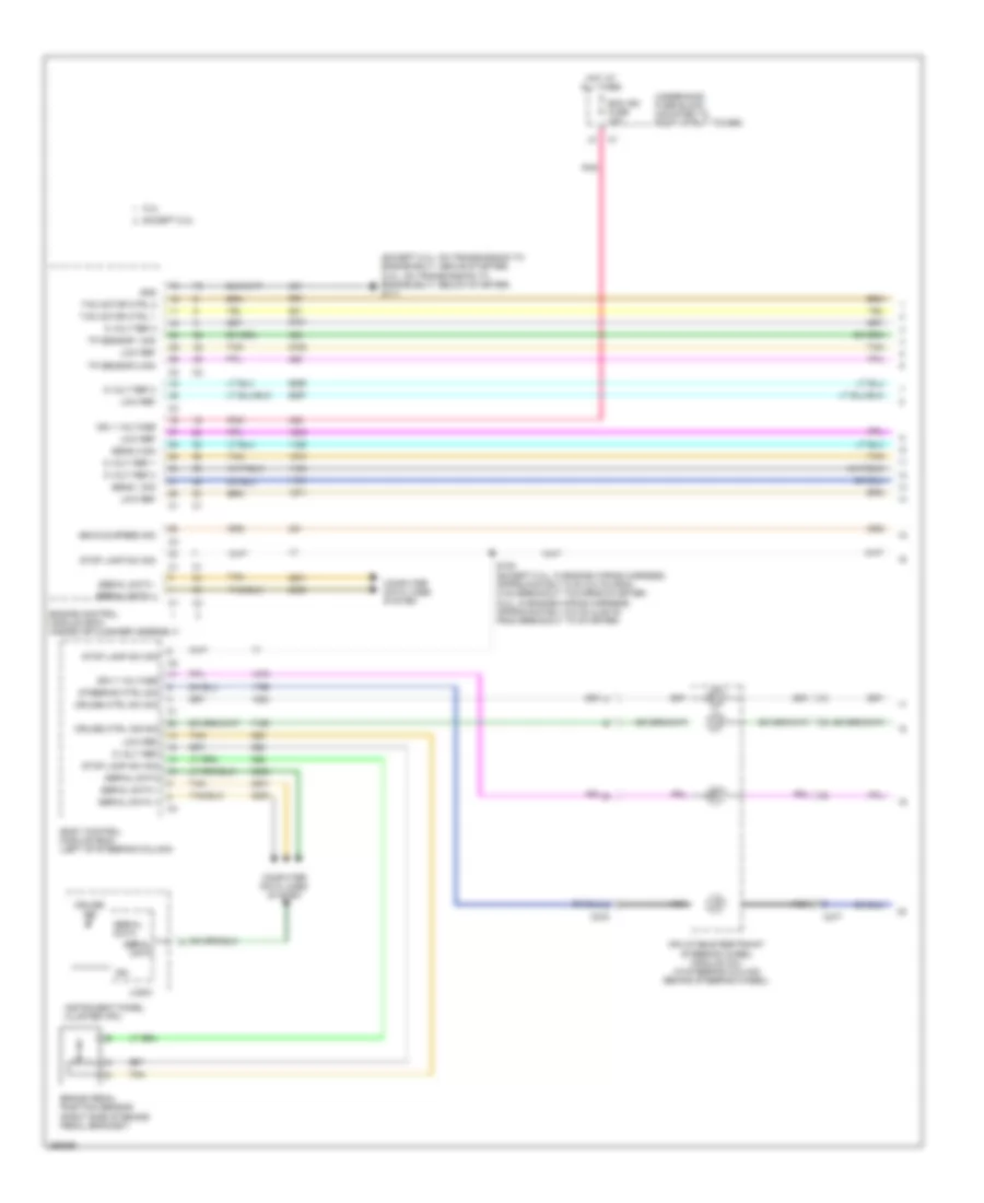 Электросхема системы круизконтроля (1 из 2) для Chevrolet Impala SS 2007