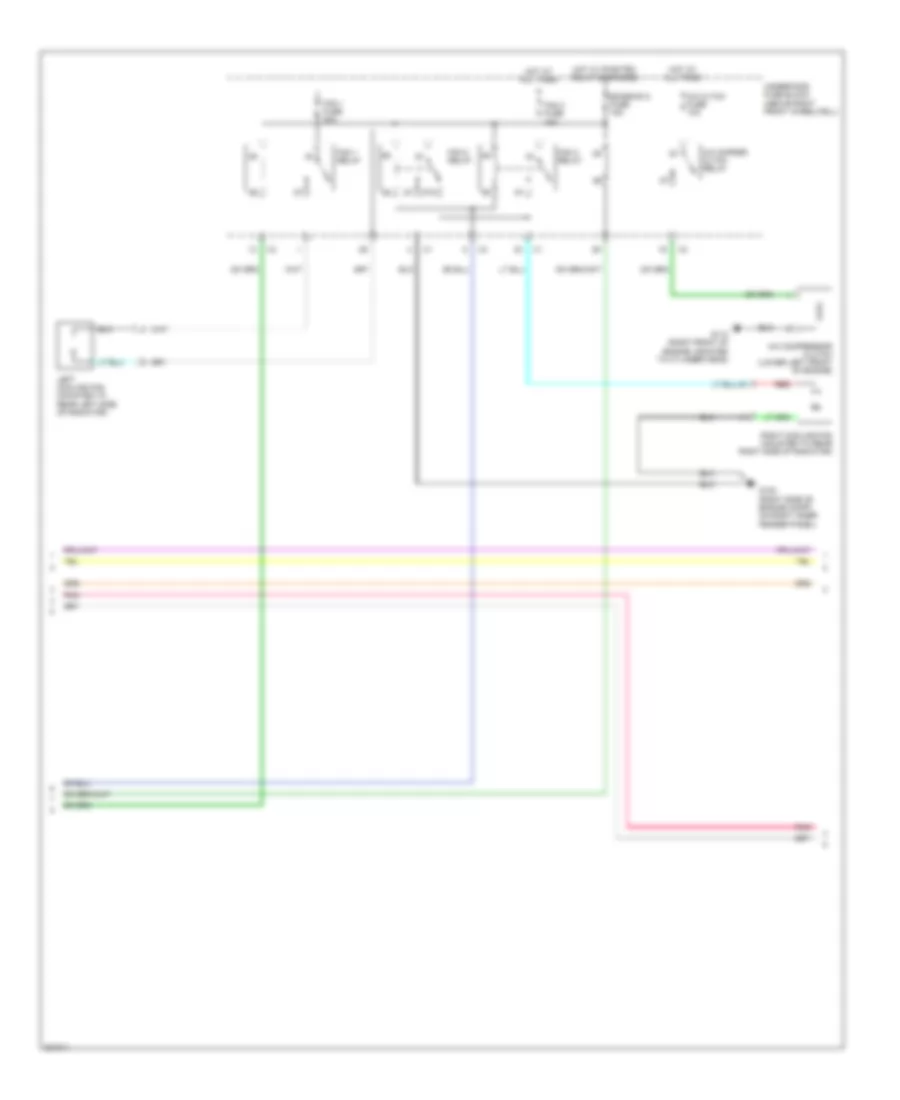 Электросхема кондиционера с ручный управлением (2 из 4) для Chevrolet Traverse LS 2009