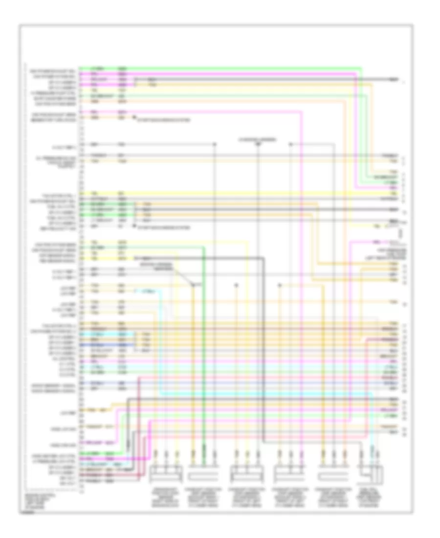 3.6L ВИН Д, Электросхема системы управления двигателем (1 из 6) для Chevrolet Traverse LS 2009