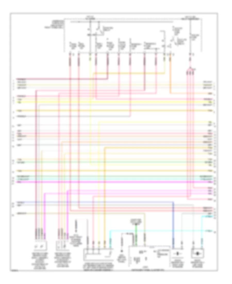 3.6L ВИН Д, Электросхема системы управления двигателем (4 из 6) для Chevrolet Traverse LS 2009