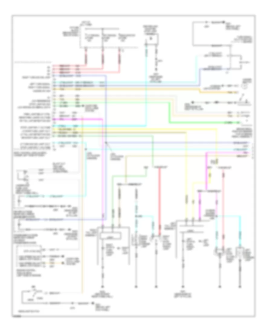 Электросхема внешнего освещения (1 из 2) для Chevrolet Traverse LS 2009