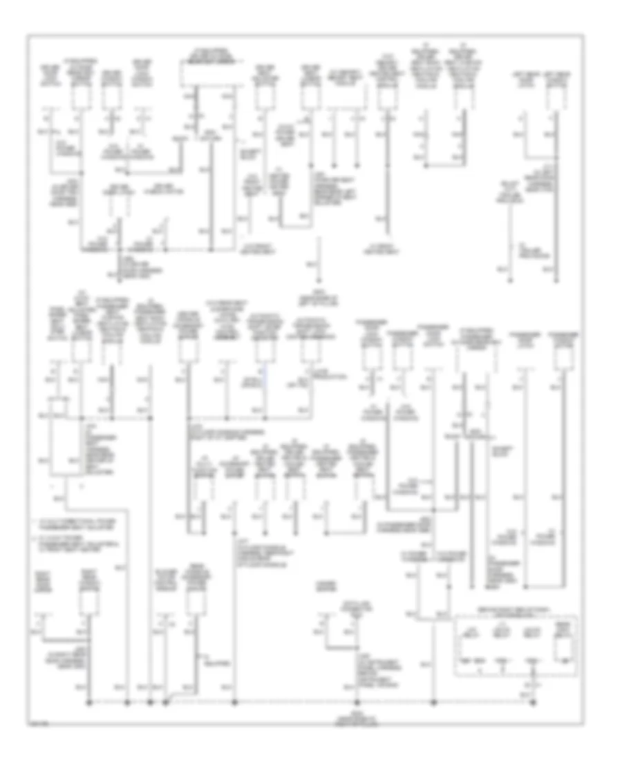 Электросхема подключение массы заземления (3 из 5) для Chevrolet Traverse LS 2009