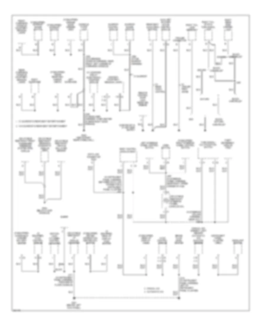 Электросхема подключение массы заземления (4 из 5) для Chevrolet Traverse LS 2009