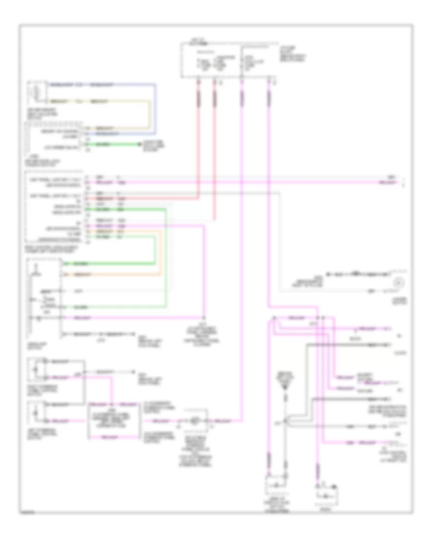 Электросхема подсветки приборов (1 из 2) для Chevrolet Traverse LS 2009
