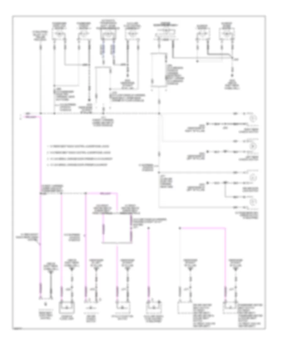 Электросхема подсветки приборов (2 из 2) для Chevrolet Traverse LS 2009