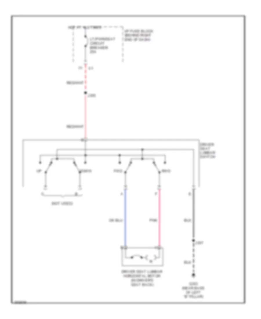 водитель s Электросхема регулировки поясницы для Chevrolet Traverse LS 2009