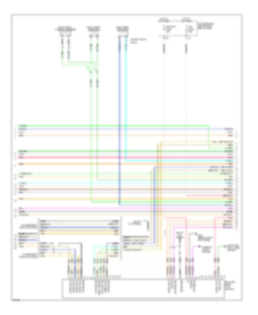 Электросхема магнитолы, С Усилитель Премиум класса (2 из 3) для Chevrolet Traverse LS 2009
