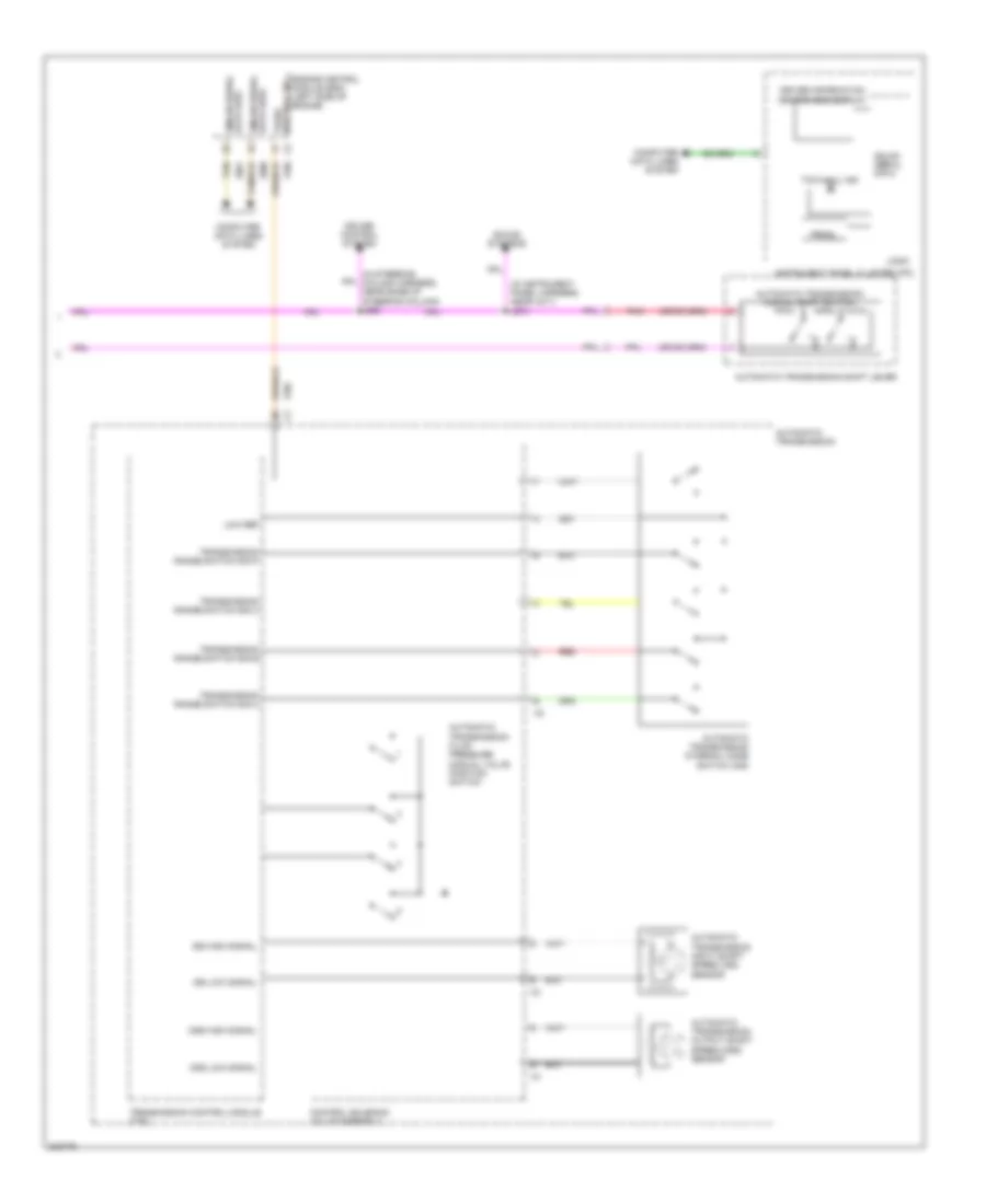 Электросхема автоматической коробки передач АКПП (2 из 2) для Chevrolet Traverse LS 2009