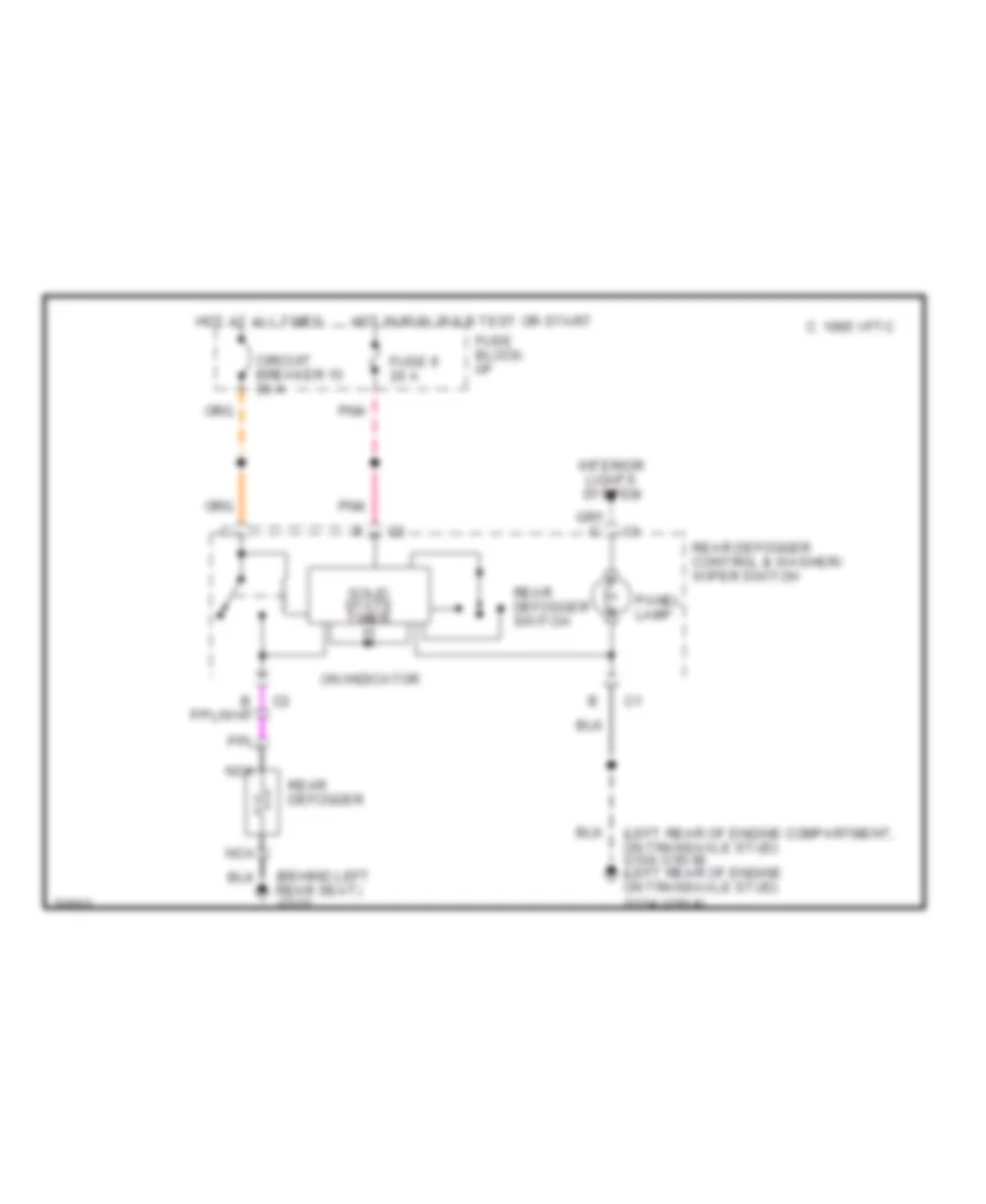 Все схемы для электропроводки Chevrolet Corsica 1995 модели Wiring