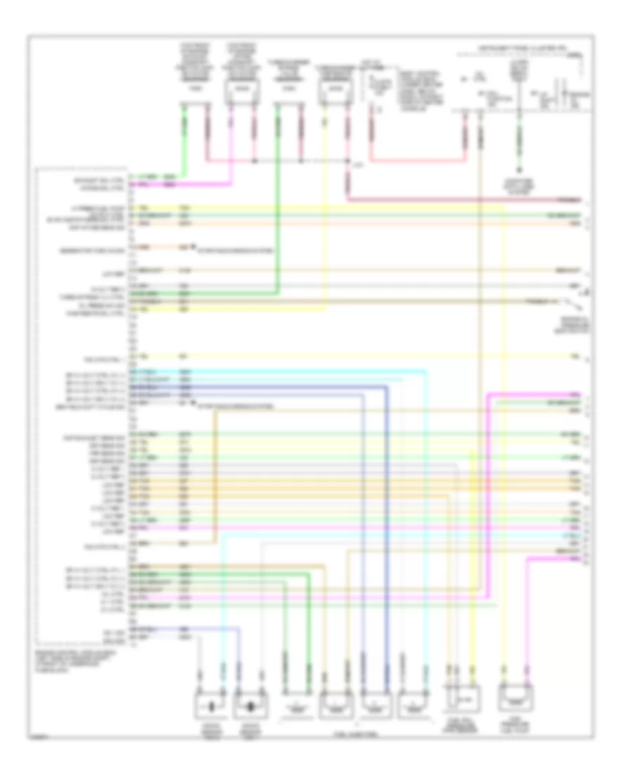 2.0L ВИН X, Электросхема системы управления двигателем (1 из 4) для Chevrolet HHR LT 2008
