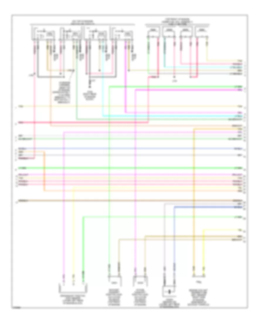2.4L ВИН П, Электросхема системы управления двигателем (3 из 4) для Chevrolet HHR LT 2008