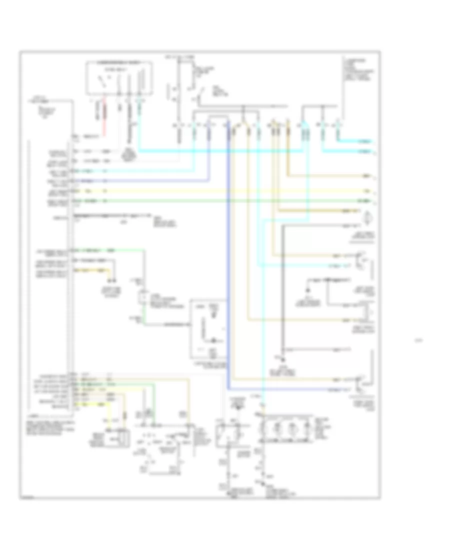 Электросхема внешнего освещения (1 из 2) для Chevrolet HHR LT 2008