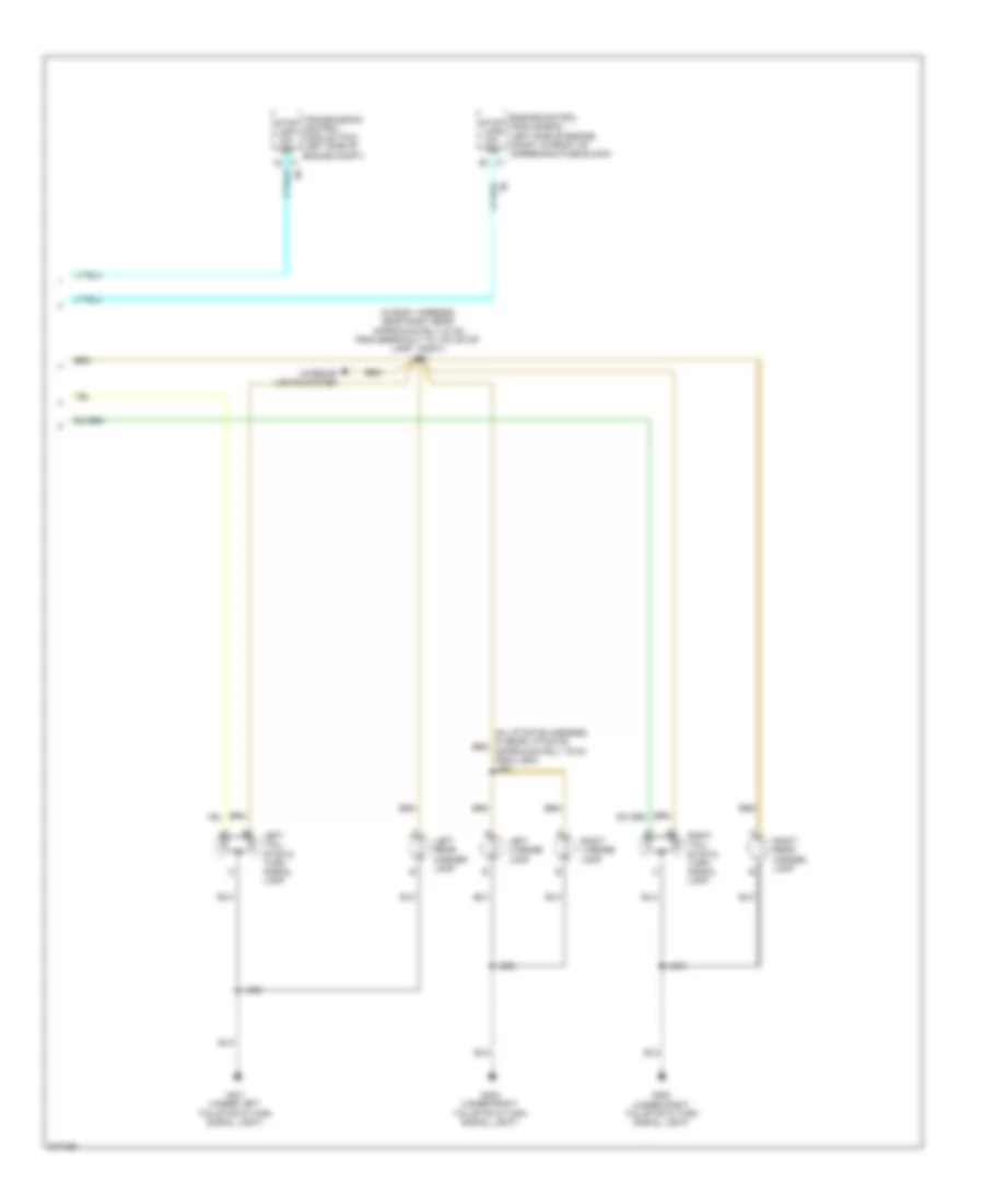 Электросхема внешнего освещения (2 из 2) для Chevrolet HHR LT 2008