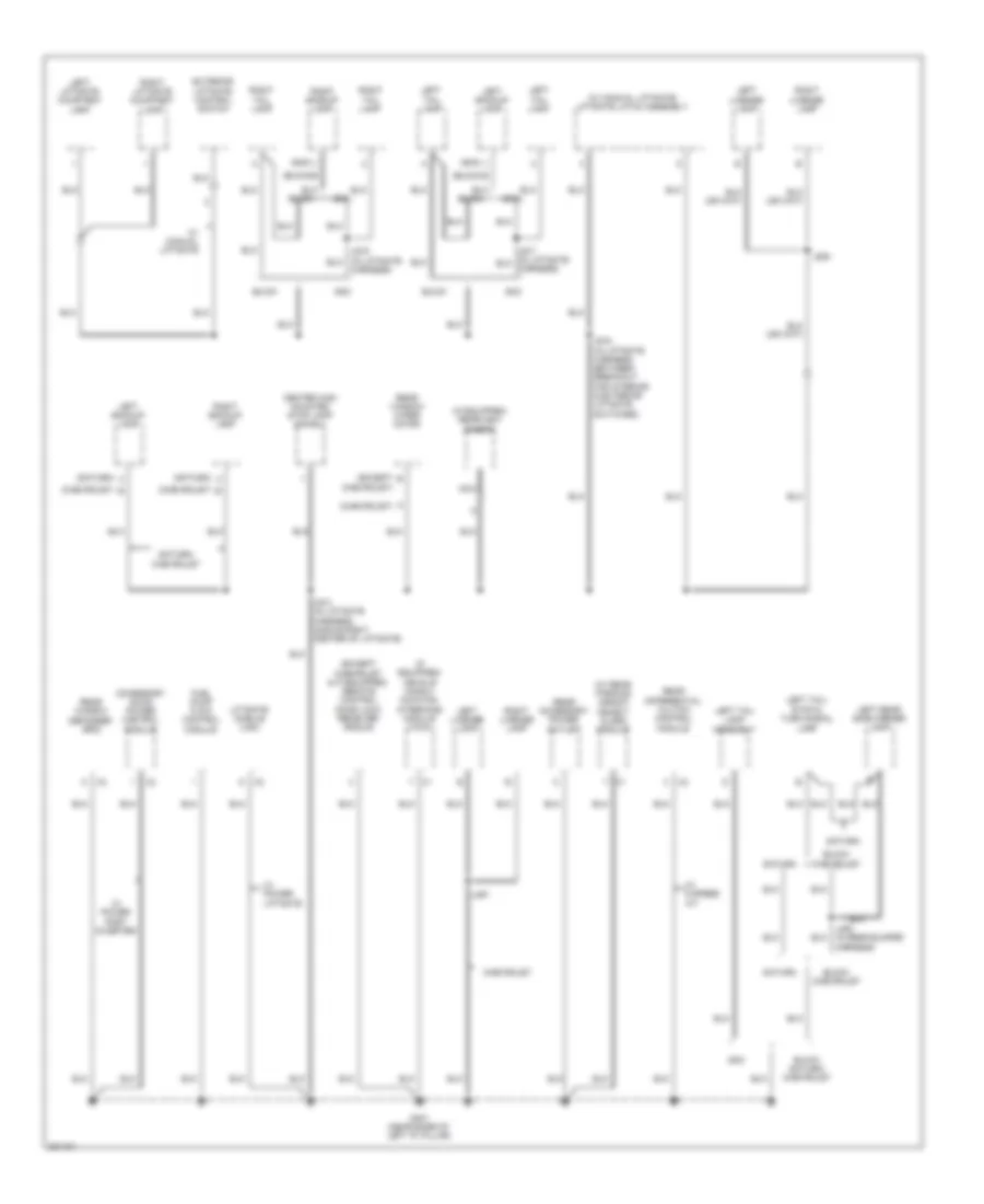 Электросхема подключение массы заземления (5 из 5) для Chevrolet Traverse LT 2009