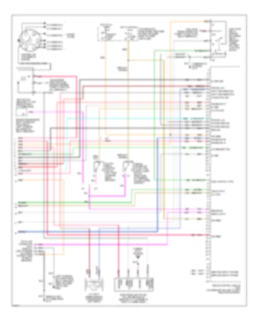 4.3L (VIN W), Электросхема системы управления двигателя коммерческое шасси (4 из 4) для Chevrolet Forward Control P30 1996