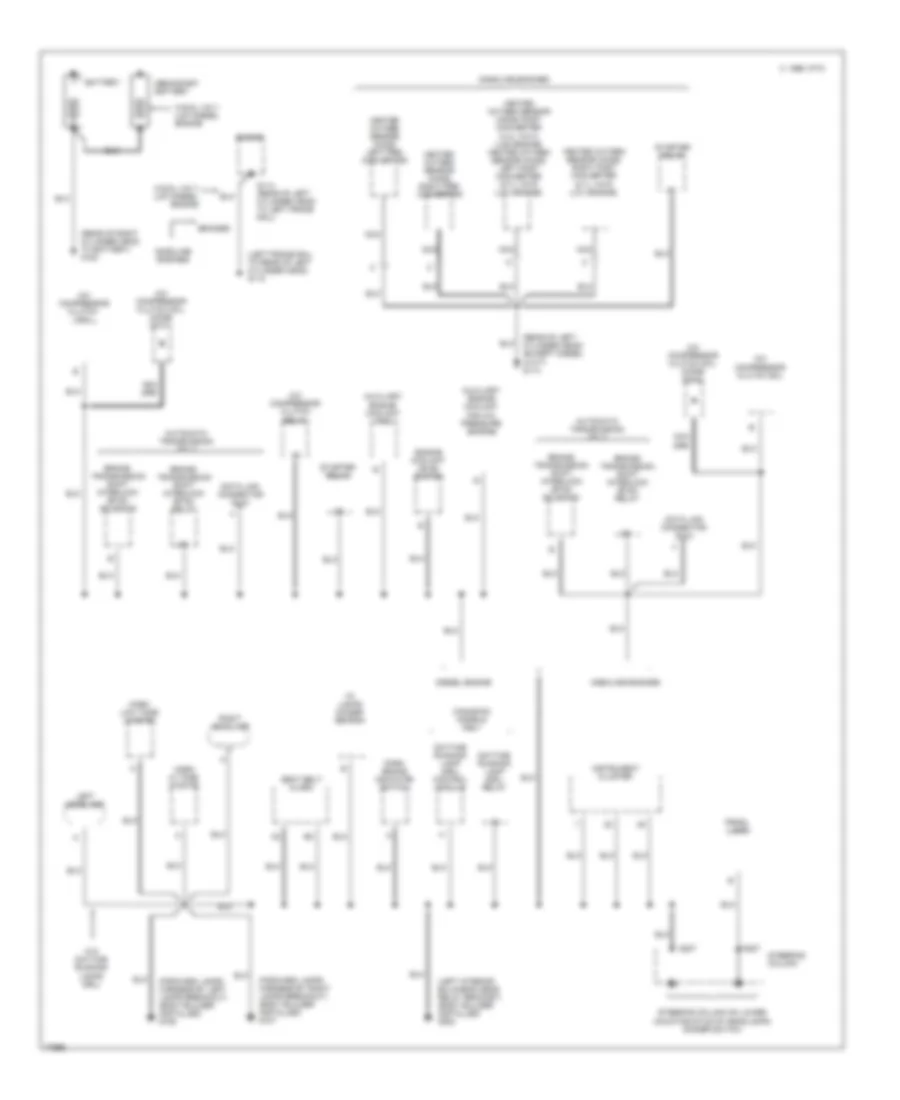 Электросхема подключение массы заземления, коммерческое шасси (1 из 2) для Chevrolet Forward Control P30 1996