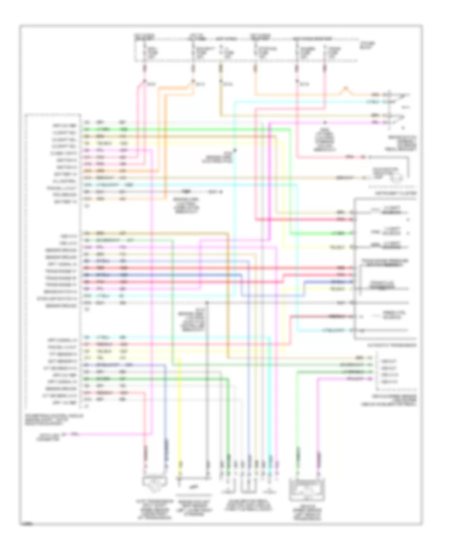 6.5L (VIN F), Электросхема коробки передач АКПП для Chevrolet Forward Control P30 1996