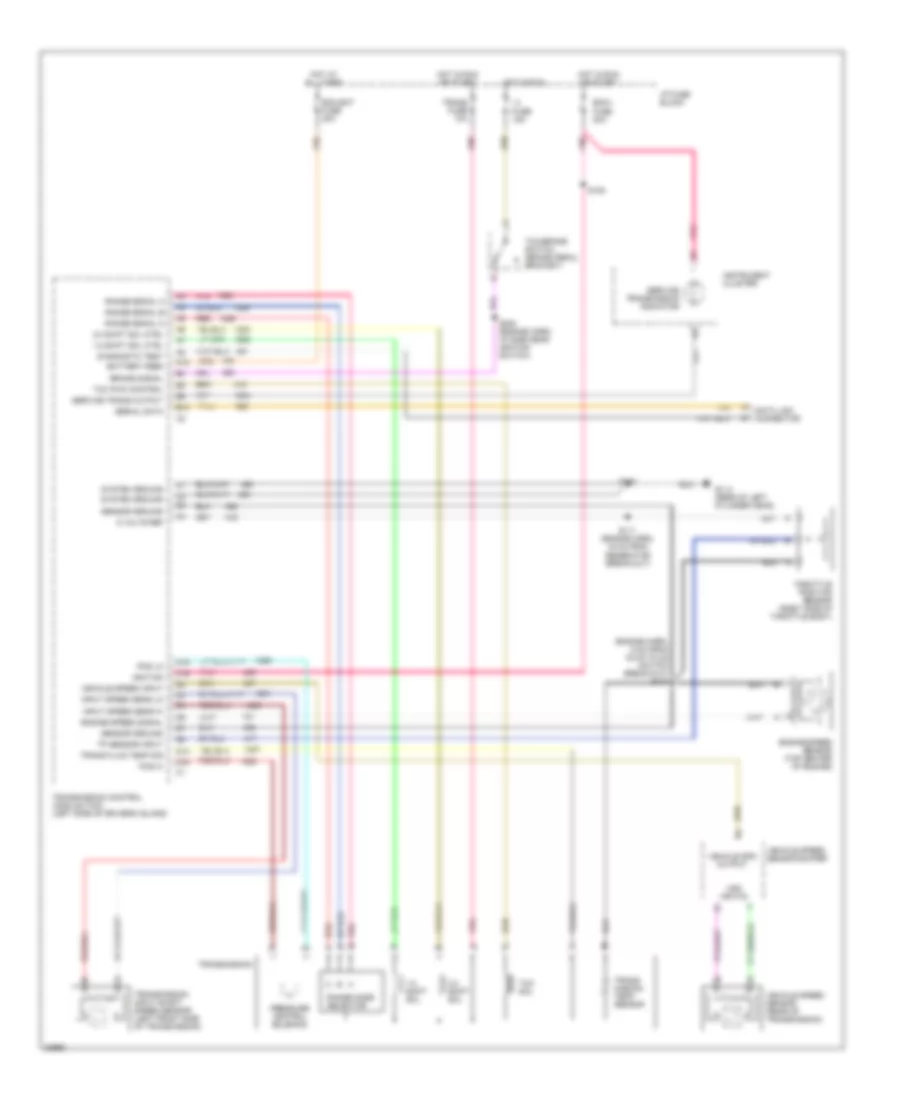 6.5L (VIN Y), Электросхема коробки передач АКПП для Chevrolet Forward Control P30 1996