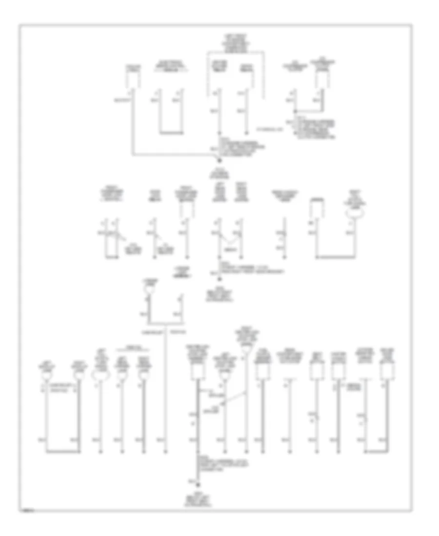 Электросхема подключение массы заземления (2 из 2) для Chevrolet Cavalier 2005