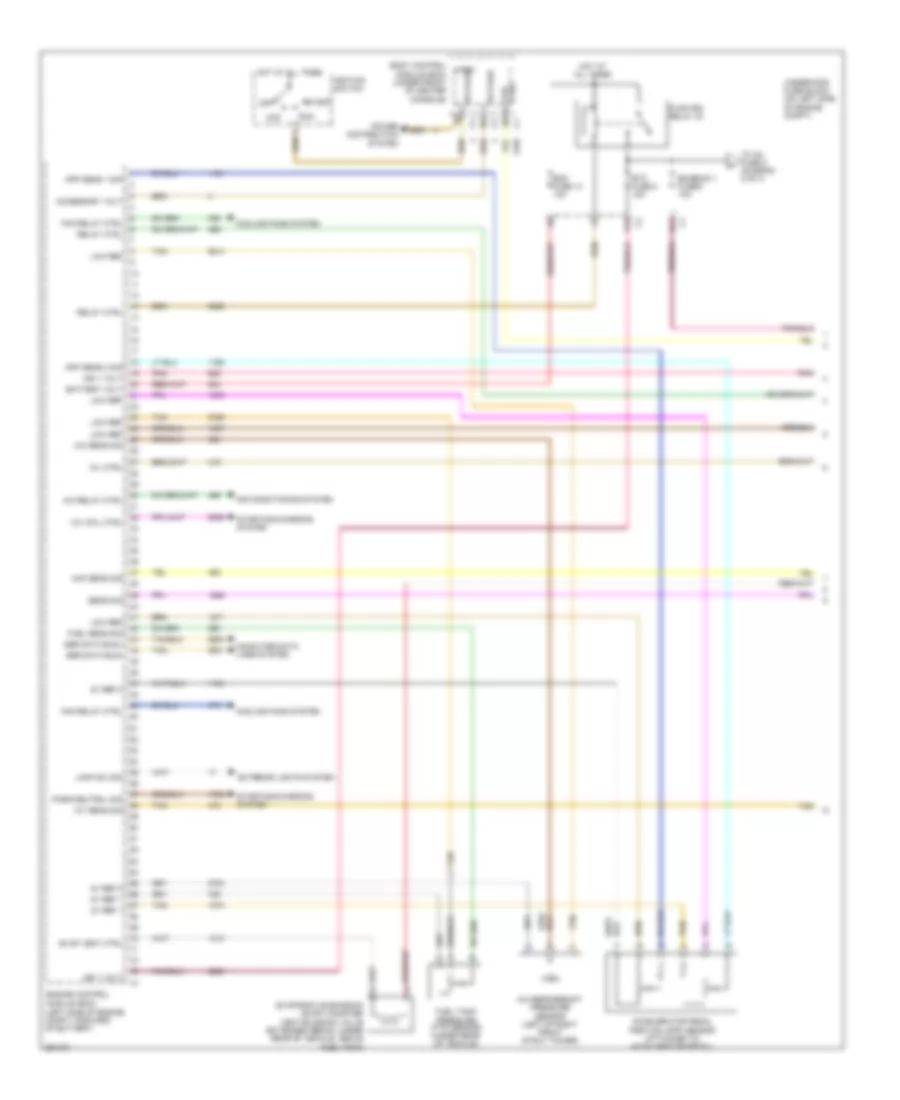 2.2L ВИН Ф, Электросхема системы управления двигателем (1 из 4) для Chevrolet Malibu Maxx LTZ 2007